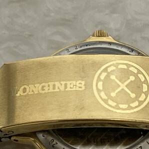  LONGINES Conquest L990.1 ３針 自動巻き デイト付き メンズ腕時計 アンティーク 稼働品 箱付き 4966 写真参照 レアの画像6