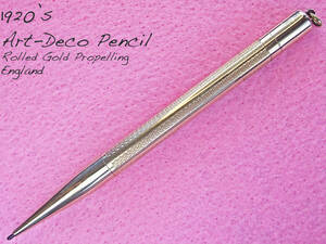 ◆美品◆1920年代製 アールデコ・ゴールドペンシル イギリス◆ ◆ 1920’s Art Deco Rolled Gold Pencil England◆