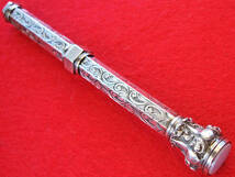 ◆純銀極上◆1890年代製 ヴィクトリアン・スライダーペンシル イギリス◆ 1890’s Victorian Silver Slider Pencil ENGLAND ◆_画像3