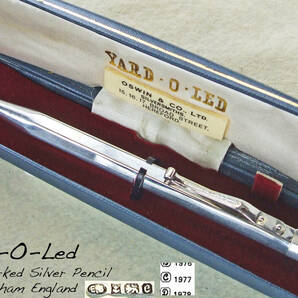 ◆6角純銀◆1977年製 Yard-O-Led シルヴァーペンシル バーミンガム◆ 1977 Yard O Led Hallmarked Silver Pencil Birmingham◆の画像1