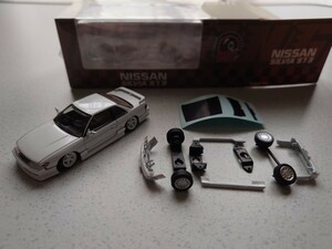 1円〜【激レア】BM CREATIONS 1/64 日産 シルビア S13 ホワイト RHD 右ハンドル フルエアロ アルミホイール NISSAN SILVIA【激安】