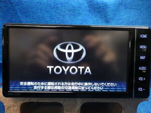 セキュリティロックの為通電確認のみ　ジャンク　トヨタ純正ナビ　NSZT-W68T　フルセグ　DVD再生　Bluetooth　ドラレコ/ETC付き　(F)