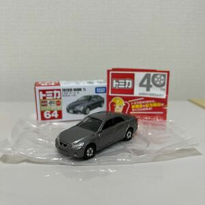 箱付き！ 希少！ 美品！ 絶版！トミカ No.64 トヨタ マークX 新車シール付！