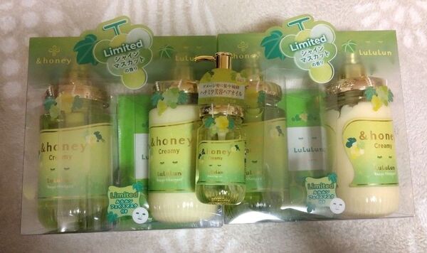 & Honey LuLuLun アンドハニー ルルルン シャインマスカットの香り シャンプートリートメント×2 ヘアオイル1SET
