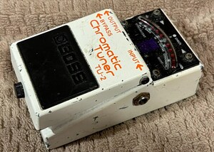 【中古】BOSS　ペダル　クロマチックチューナーTU-2　実働品