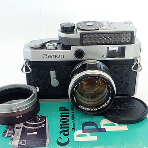 キャノン P型 Canon P+50mm F1.4+露出計+フード+キャップ