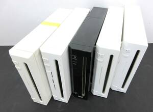 静◆任天堂/Wii 本体のみ/5台セットまとめ売り/ジャンク品◆K-160