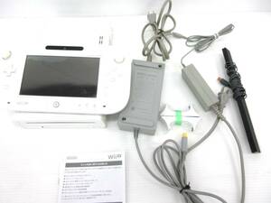 静◆任天堂/wiiU/Wii U 本体とパッドセット/WUP-010/通電のみ確認/動作未確認◆K-162