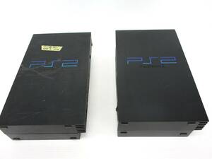 静◆SONY/PlayStation2/プレイステーション2/PS2/SCPH-30000 10000/本体のみ/2台セット/現状品◆K-171