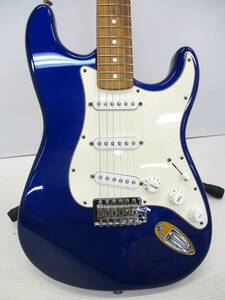 静●【動作OK】【ストラップロックピン付き】エレキギター　fender mexico 1999年製/ブルー/3.11-Z-10-YI