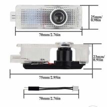 キレイタイプ BMW LED カーテシランプ ２個 5W ハッキリ綺麗ロゴ ドアランプ g11 g12 g30 g31 g38 f20 BMWカーテシランプ BMWエンブレム　_画像4