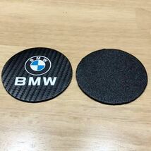 BMW ロゴ カップコースター ２個セット BMWドリンクコースター f30 f31 f32 g11 g12 g30 BMWエンブレム コースター BMWカップコースター_画像3
