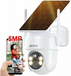 ANRAN security camera outdoors solar wireless outdoors security camera wireless outdoors power supply un- necessary construction work un- necessary nighttime color photographing (4 light installing ) voice light ..