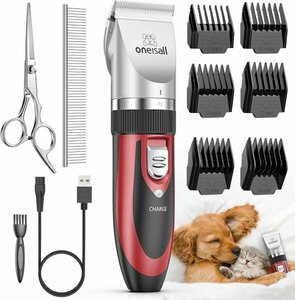  for pets barber's clippers dog for barber's clippers trimming barber's clippers guide comb 6 piece attaching model P2 red 