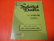 ♪輸入楽譜　Selected Duets for Violin: First Position-Medium　デュエット　ヴァイオリン　練習譜_画像1