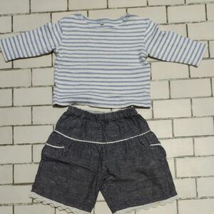 女の子服まとめ売り　女の子トップス　女の子ボーダー　女の子キュロット