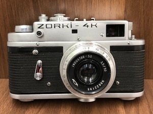 ★ゾルキー ZORKI-4K INDUSTAR-50 3.5/50★ シャッターOK レンジファインダーカメラ フィルムカメラ ロシア ◇13531