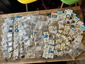 1円スタート　TOHO KIWA ビーズの具材　ピン　キュウピン　ワイヤー　金具　テグス　など　大量セット　200袋以上