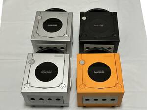 ★[ジャンク品] GC ニンテンドーゲームキューブ オレンジ ブラック シルバー 4台セット Nintendo GameCube DOL-001★