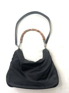 90's GUCCI 2way バンブー ショルダーバッグ Bamboo Handle Bag ハンドバッグ ヴィンテージ グッチ