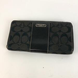 COACH コーチ シグネチャー ラウンドファスナー 長財布