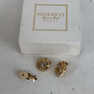 NINA RICCI Nina Ricci earrings Gold lady's brand 