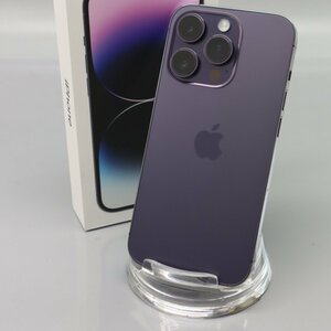 Apple iPhone14 Pro 256GB Deep Purple A2889 MQ1E3J/A バッテリ93% ■SIMフリー★Joshin4271【1円開始・送料無料】