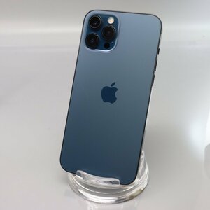 Apple iPhone12 Pro Max 128GB Pacific Blue A2410 MGCX3J/A バッテリ79% ■SIMフリー★Joshin4001【1円開始・送料無料】