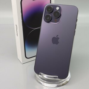 Apple iPhone14 Pro Max 512GB Deep Purple A2893 MQ9J3J/A バッテリ90% ■SIMフリー★Joshin4750【1円開始・送料無料】の画像1