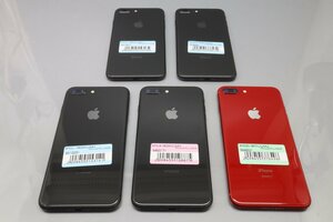 Apple iPhone8 Plus 64GB Space Gray / (PRODUCT)RED 合計5台セット A1898 ■au★Joshin(ジャンク)3134【1円開始・送料無料】