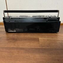 SHARP ステレオダブルカセット QT-77MKⅡ （BK）ラジカセ 昭和レトロ シャープ FM AM カセット ラジオ受信OK_画像7