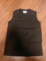 ATON ノースリーブ TANKTOP ブラック　黒　size2 試着のみ_画像2