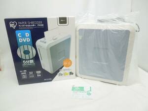 ‡0992 未使用 アイリスオーヤマ シュレッダー P5HMI 紙 CD DVD プラスチック製カード 取説付 元箱付