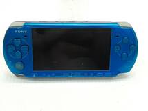 §　B27958　SONY　PSP　PSP-3000VB　プレイステーションポータブル　バイブラント　ブルー　PSP本体　動作確認済み　中古_画像2