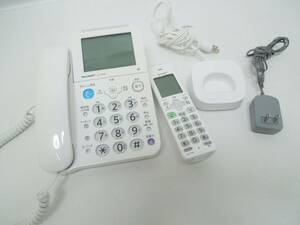 ‡0903 シャープ デジタルコードレス電話機 子機1台付き 迷惑電話対策機能搭載 JD-AT80CL 通電確認済