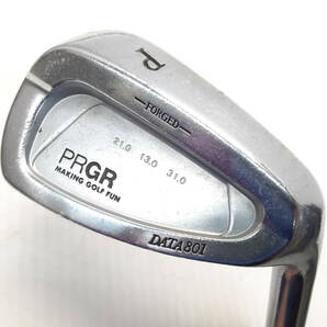 § A98022 PRGR プロギア DATA801 FORGED アイアンセット 8本 #3.5.6.7.8.9.A.P フレックス/M-40 右利き用 中古の画像10
