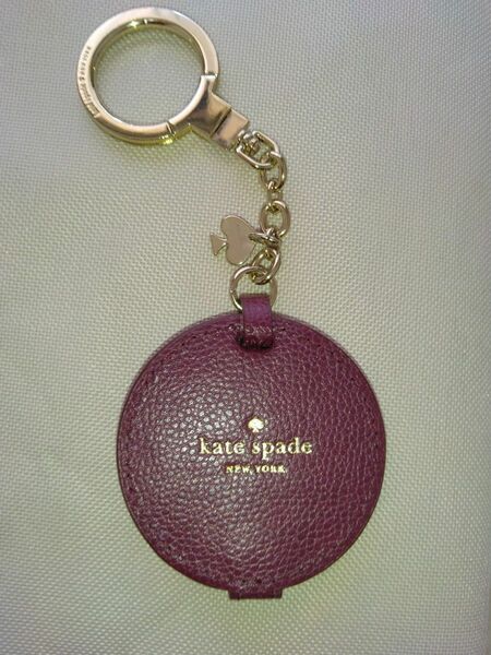 kate spade　ミラー付きキーリング　 キーホルダー　ミラー チャーム　バッグチャーム