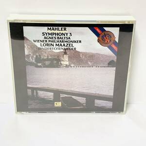 【2枚組】マーラー　交響曲第3番　亡き子をしのぶ歌　マゼール　ウィーン・フィル　アグネス・バルツァ　SONY　CBS　CD 60202ss クラシック
