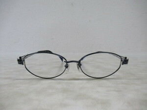 ◆S177.Charmant シャルマン Line Art XL1447 BL TITAN 眼鏡 メガネ 度入り/中古
