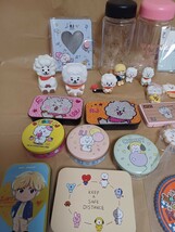 BTS BT21 RJ キーホルダー フィギュア　ボトル　缶ケース ポーチ マスコット ピルケース tinytan シール アールジェイジン 防弾少年団 JIN_画像2