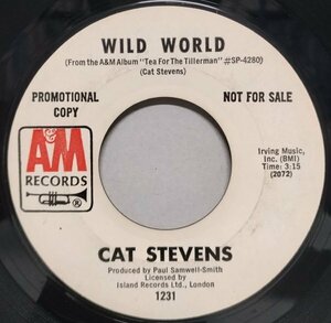 7” US盤 Cat Stevens // Wild World / Miles From Nowhere -A&M - 1231 (records)
