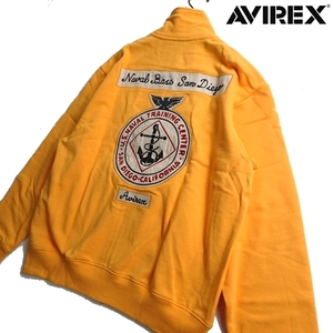 AVIREX アヴィレックス 新品 定1.4万 スウェット グラフィックパッチ スタンドブルゾン ジャケット 3130039 150 XL ▲028▼kkf206us