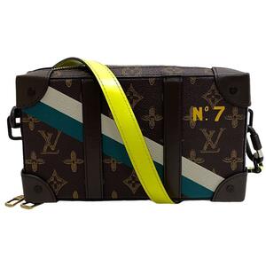 LOUIS VUITTON/ルイヴィトン ビトン M81246 ソフトトランク ウォレット モノグラム レザー ショルダーバッグ ブラウン レディース ブランド