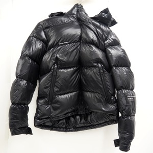 MONCLER/モンクレール フラグメント モンクレールジーニアス 22年 2 藤原ヒロシ ナイロン ダウンジャケット ブラック メンズ ブランド