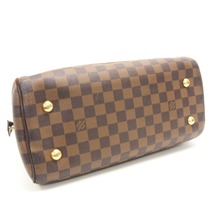 LOUIS VUITTON/ルイヴィトン ビトン N60008 ドゥオモ ダミエ レザー ボストンバッグ ブラウン レディース ブランド_画像4