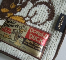 Donald Duck ドナルドダック　POUCH ポーチ 未使用品　タオル製ポーチ　どっとポーチ　ディズニー Disney_画像5