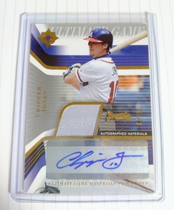 2004 UD Ultimate Collection Chipper Jones Auto Jersey /50