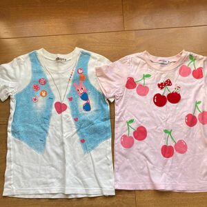 ミキハウスTシャツ120 汚れ記名あります