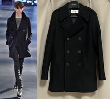 15AW LOOK1 サンローランパリ Pコート ピーコート ダブルブレスト エディスリマン Saint Laurent Paris_画像1