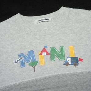 ☆ファミリアのMINI英文字プリントグレーの半袖Tシャツ☆１００センチ☆の画像2